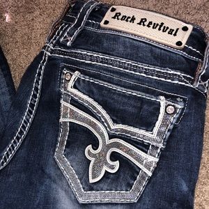 Rock Revival Jeans 29 hologram sequins